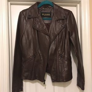 Guess faux leather jacket size medium
